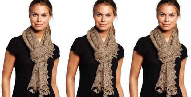 Knit rectangular shawl pattern