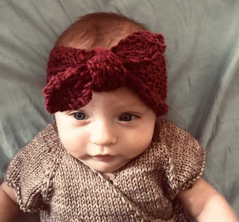 Newborn headband knitting pattern