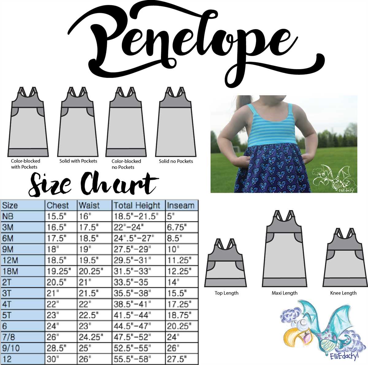 Dress pattern for knit fabric