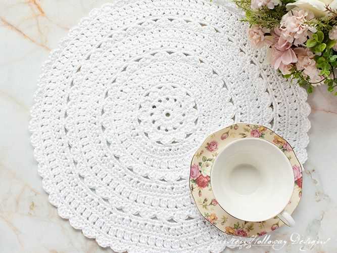 Knitted round placemat patterns