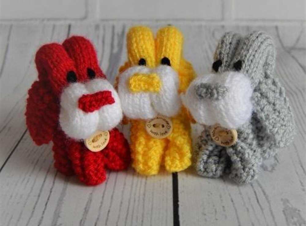 Easy knitted dog toy pattern