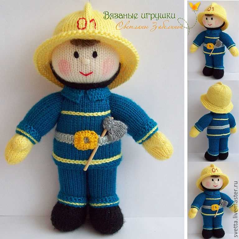 Knitted fireman pattern