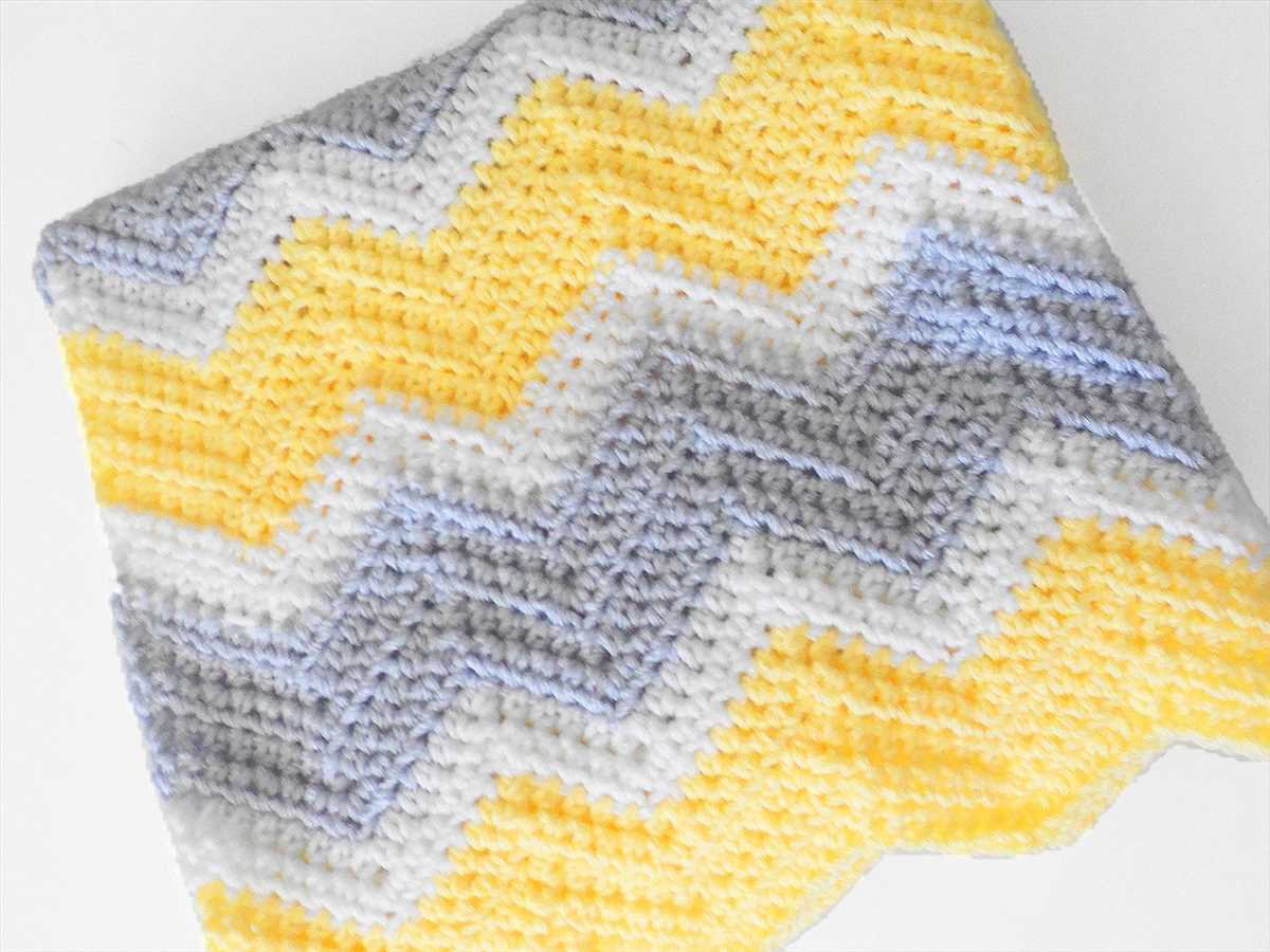 Knit chevron blanket pattern