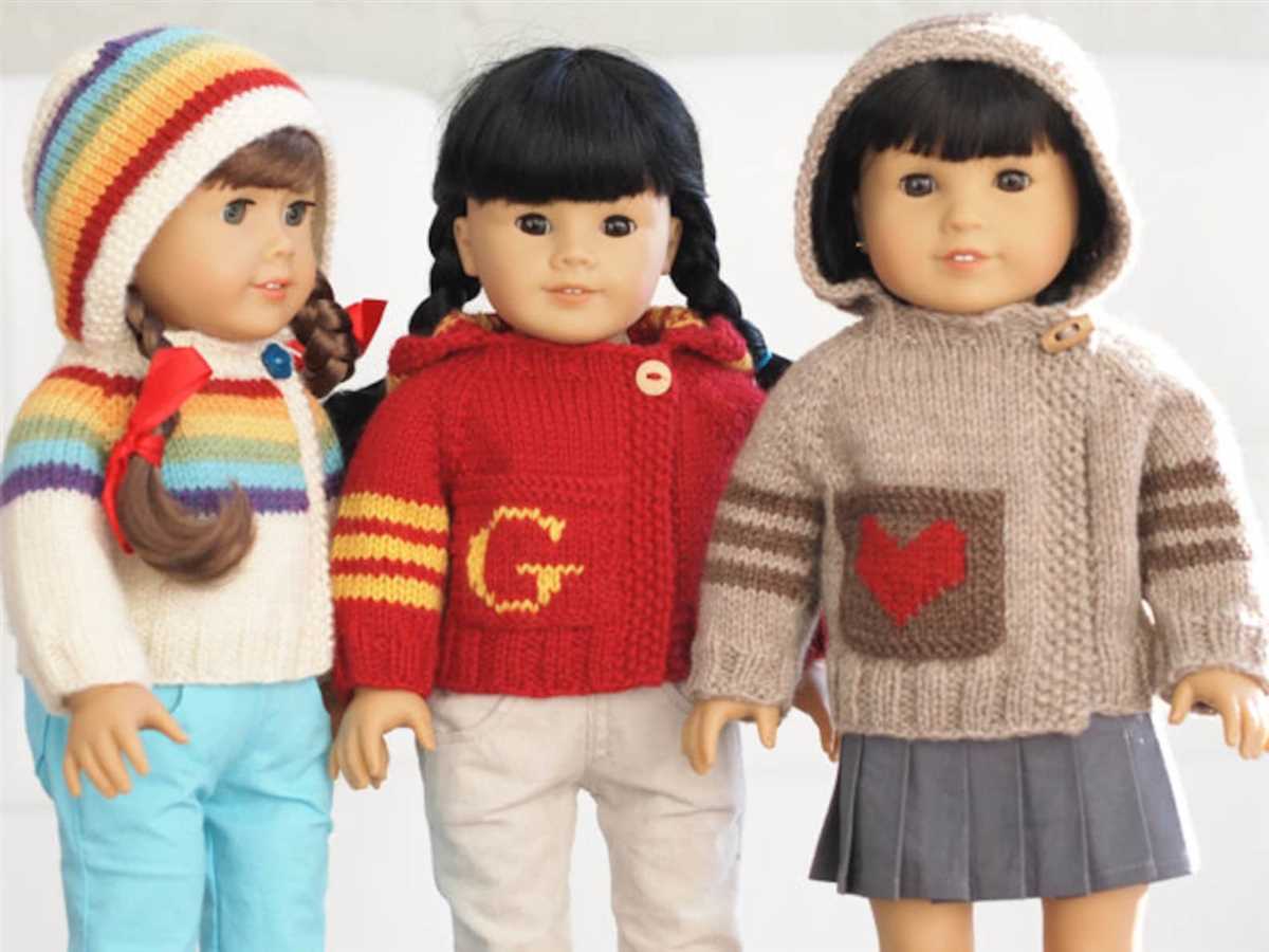 18 inch doll knitting patterns