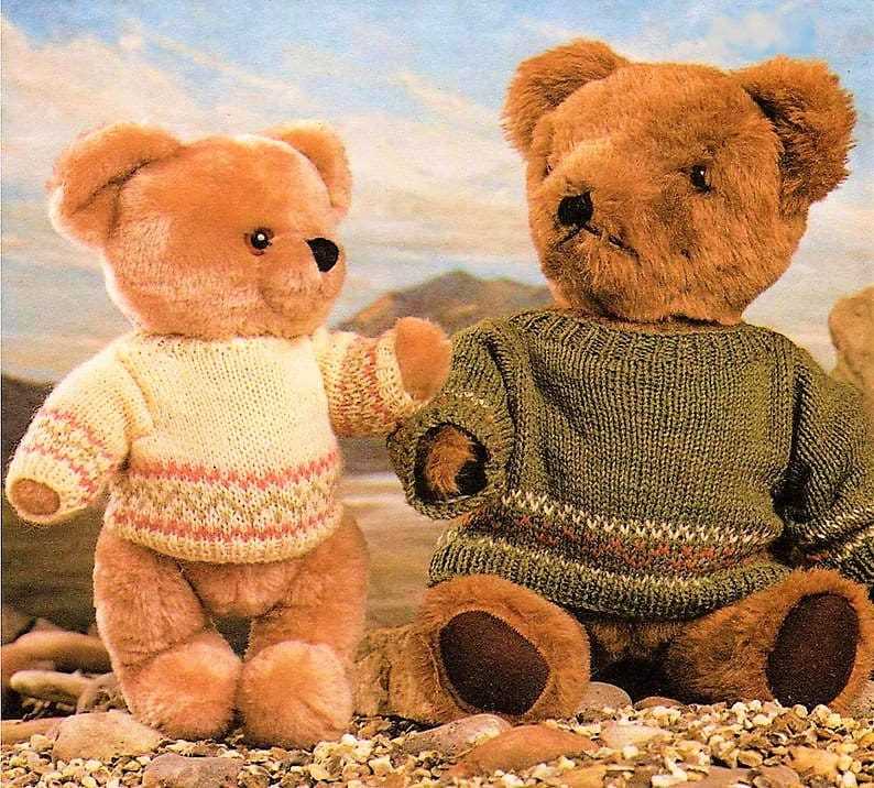 Teddy bear jumper knitting pattern