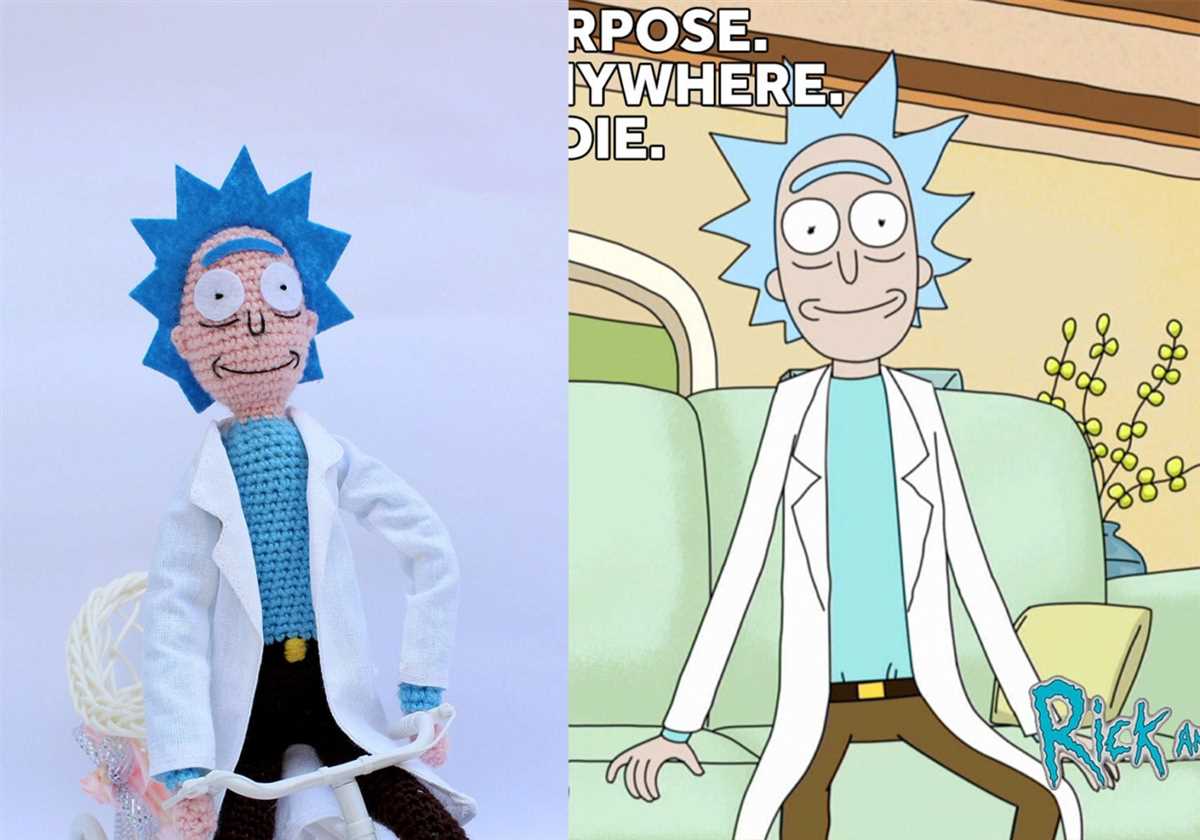 Rick and morty knitting pattern