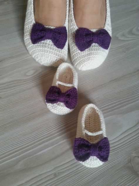 Knitted ballet slippers pattern