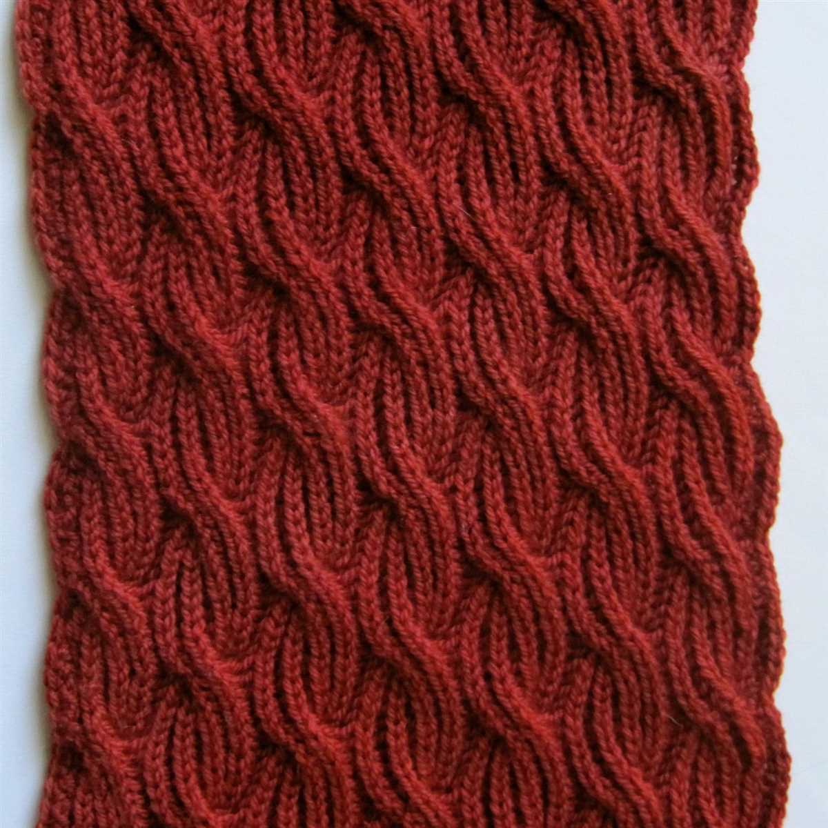 Cable knit crochet scarf pattern