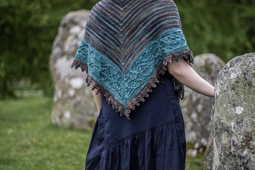 Celtic knit scarf pattern free