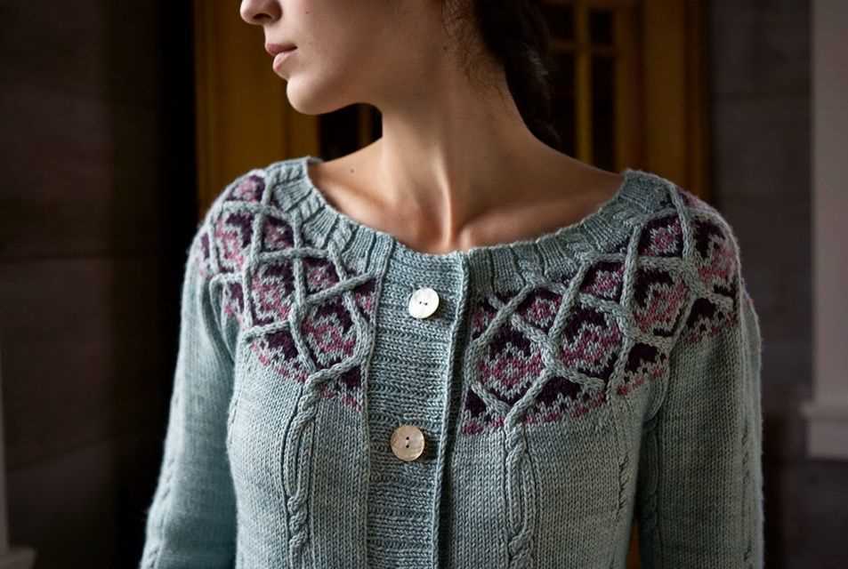 Knitted circular jacket pattern