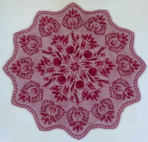 Lace knitting patterns in the round