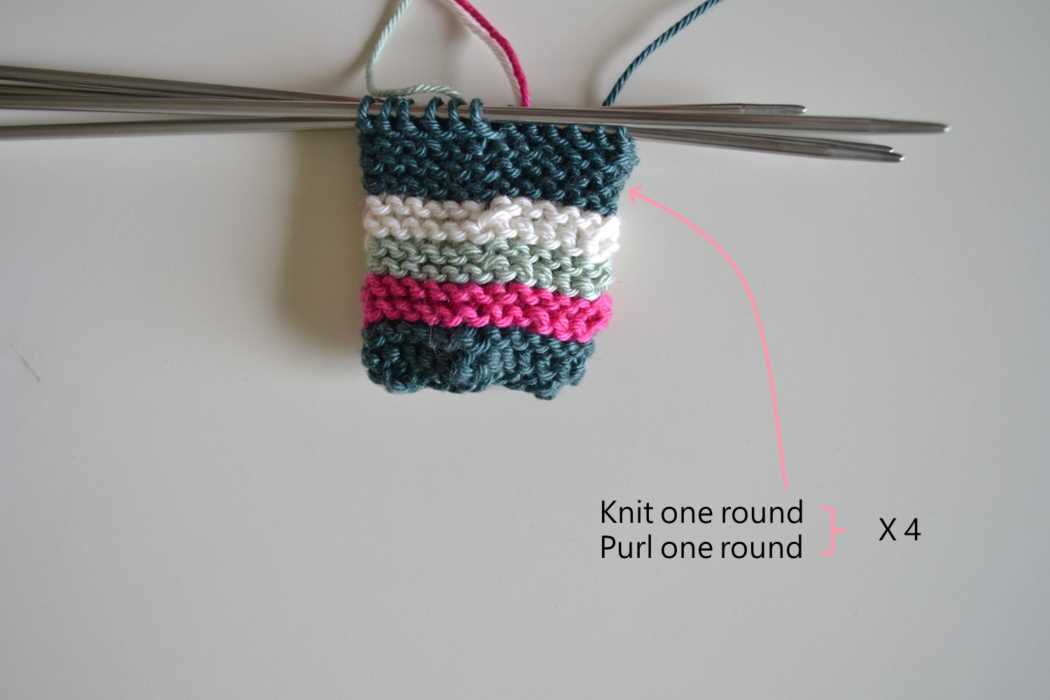 Knitted chair socks pattern