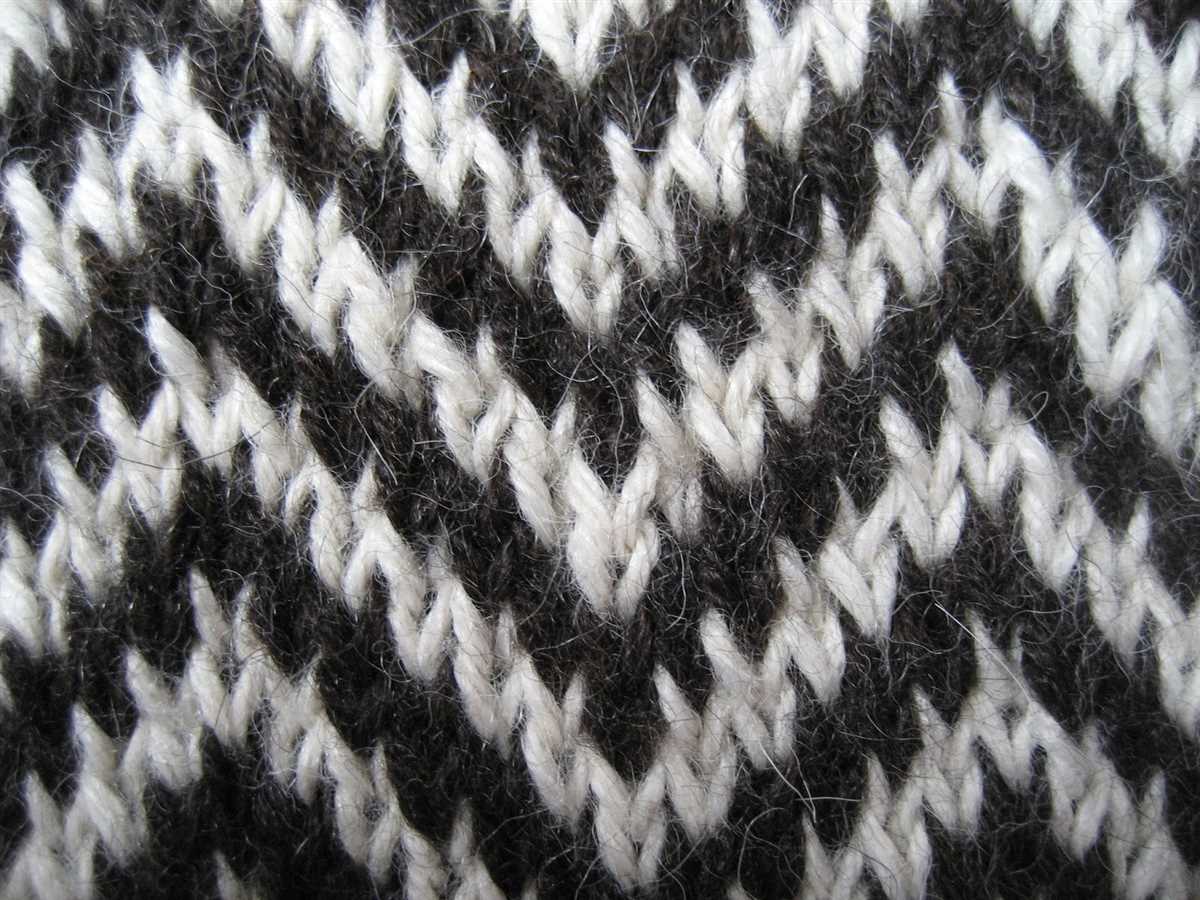 2 color knitting patterns