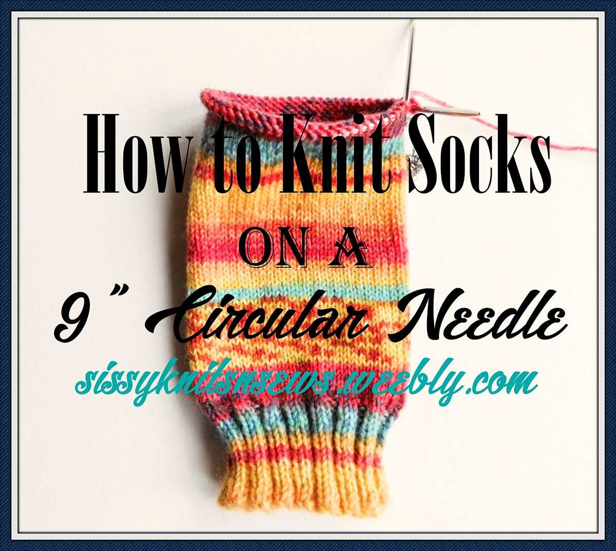 Knitting socks on circular needles pattern