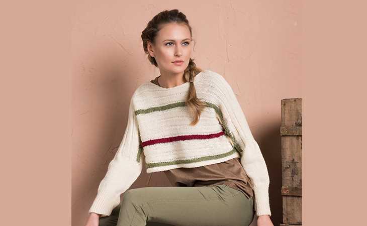 Free knitting pattern cropped sweater