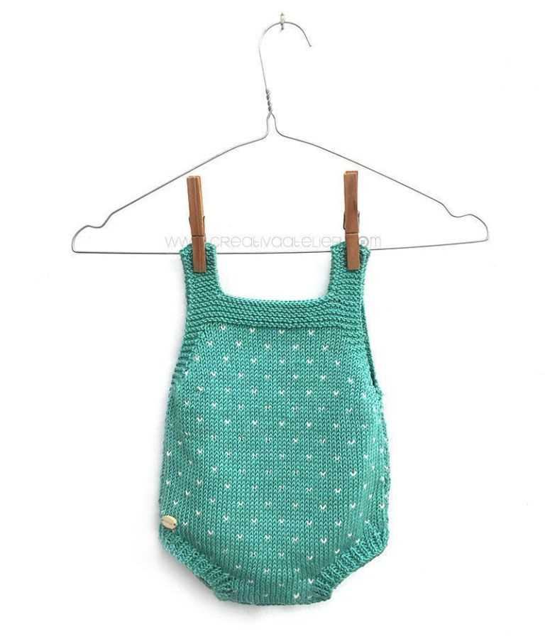 Adorable and Easy-to-Follow Free Knitting Pattern for a Baby Romper Free knitting pattern baby romper