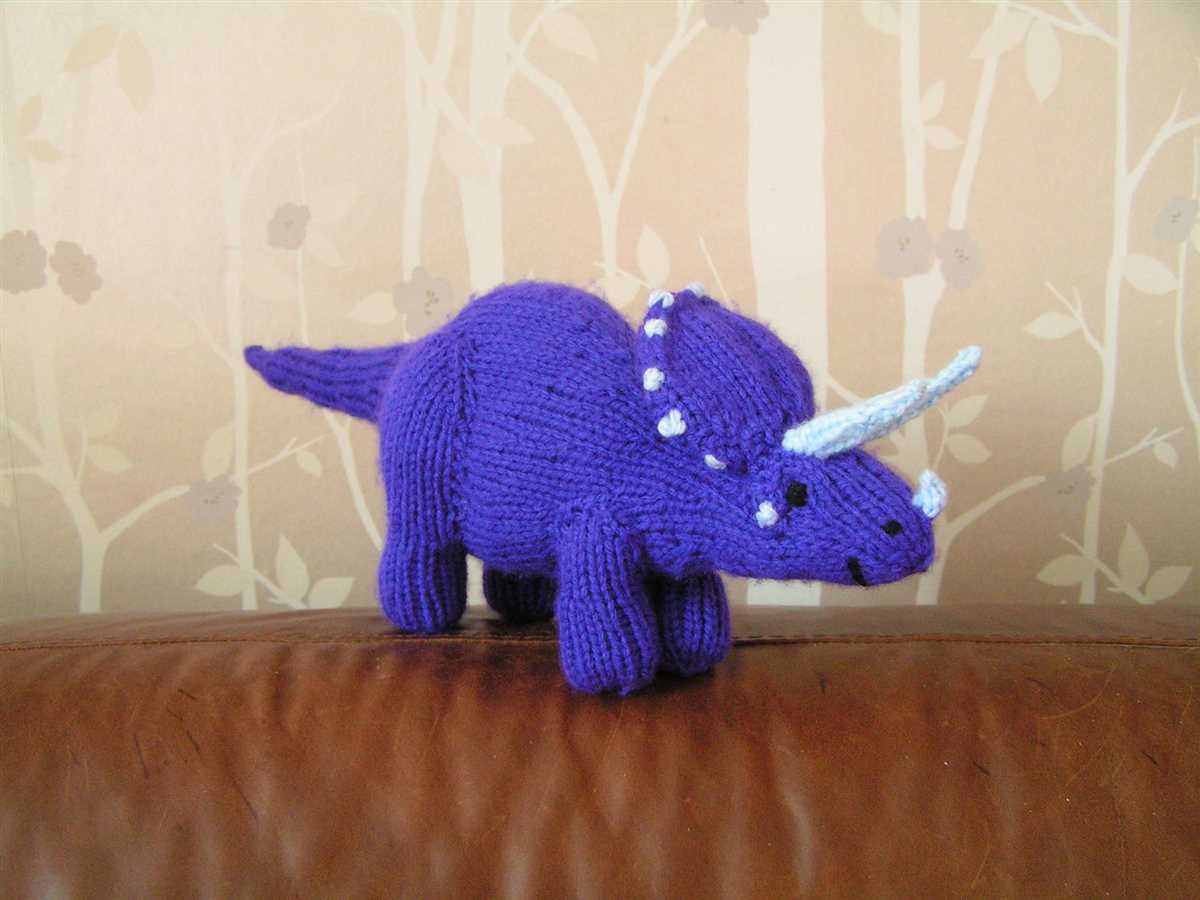 Free dinosaur patterns knitting
