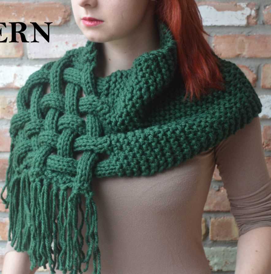 Celtic knit scarf pattern