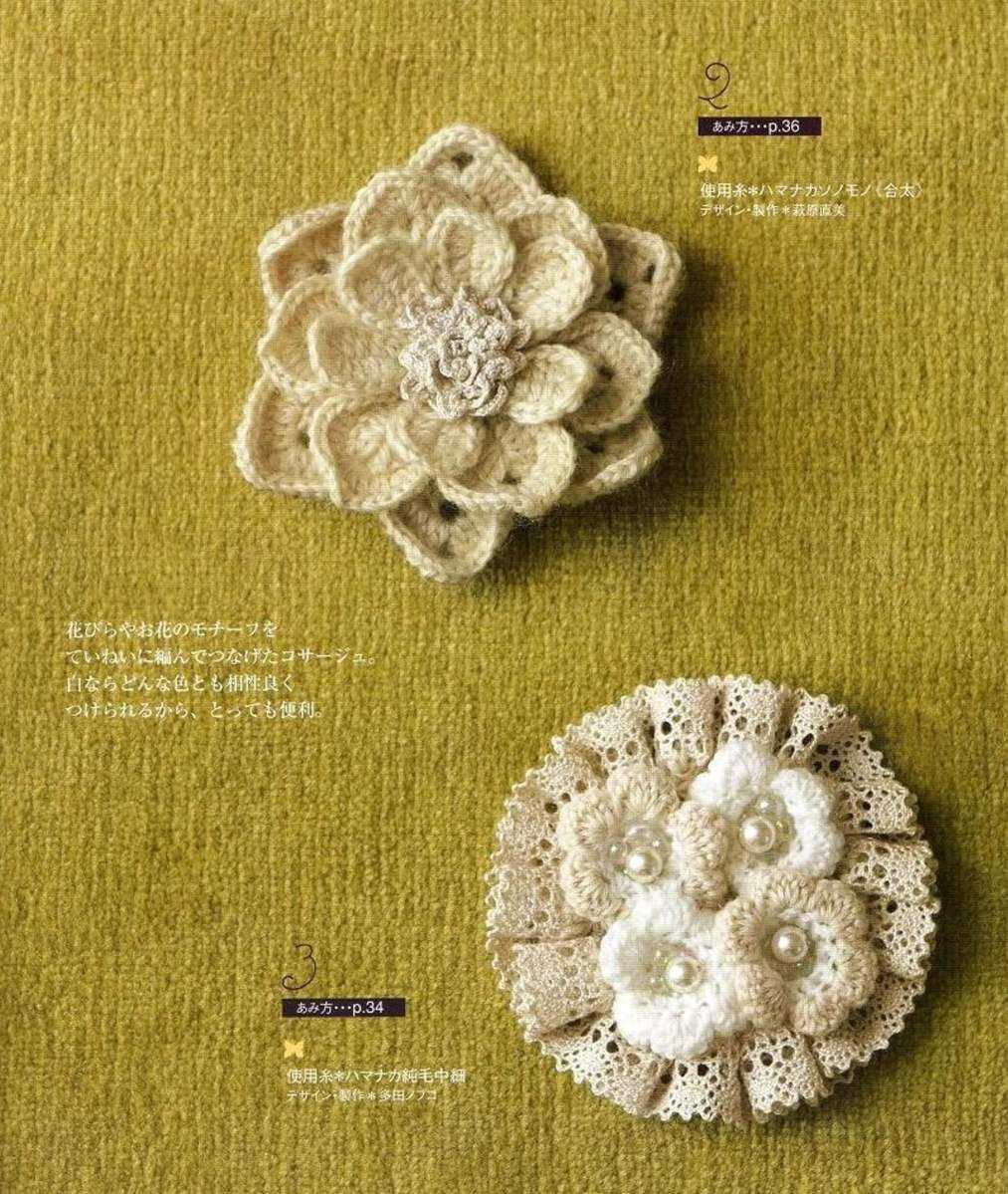 Knitted corsage free pattern