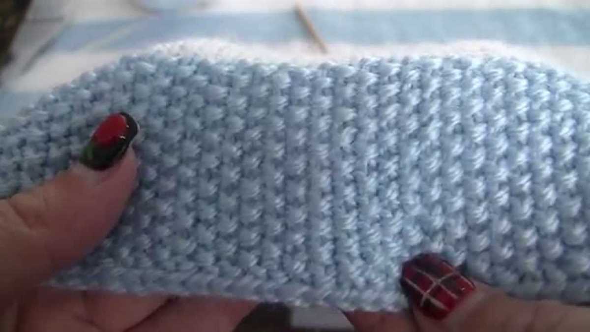 Seed stitch knit blanket pattern