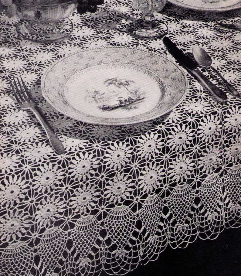 Knitted tablecloth patterns