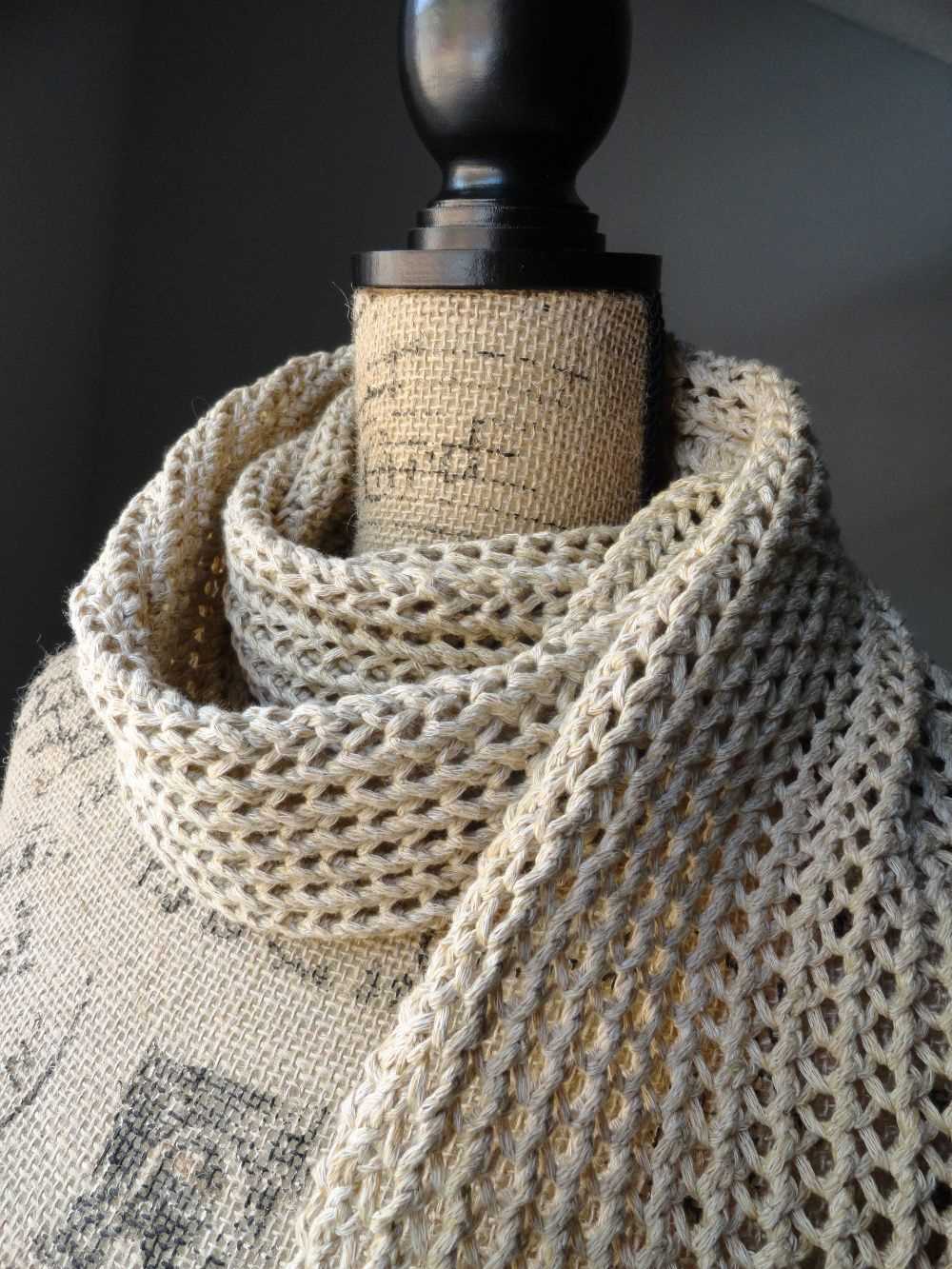 Ribbed scarf knitting pattern free
