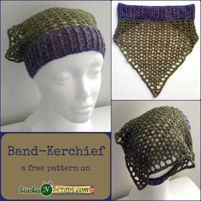 Knitted kerchief free pattern