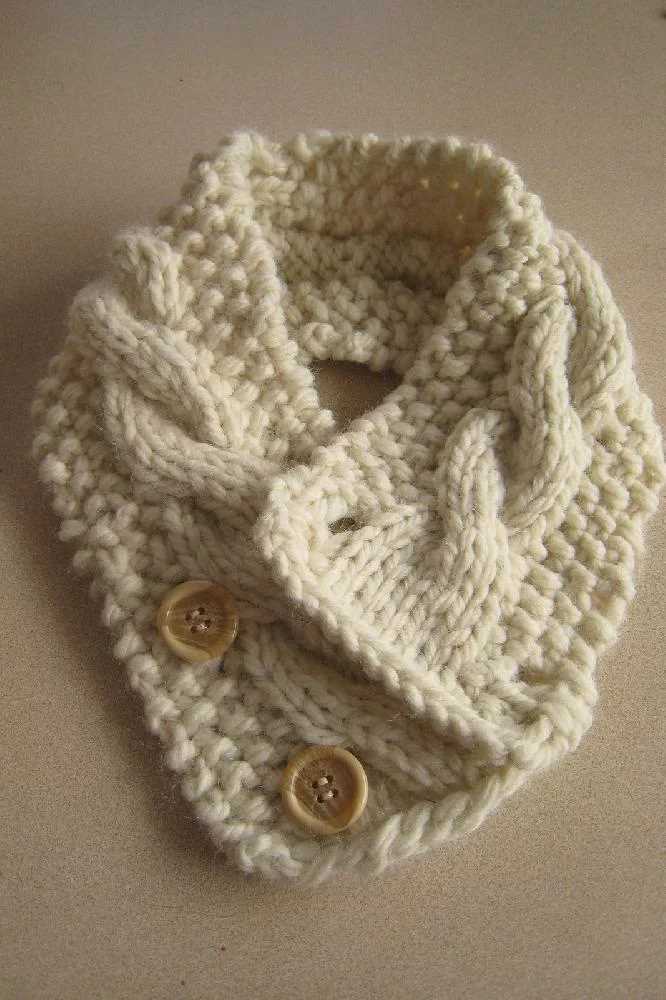 Free knit neck warmer pattern