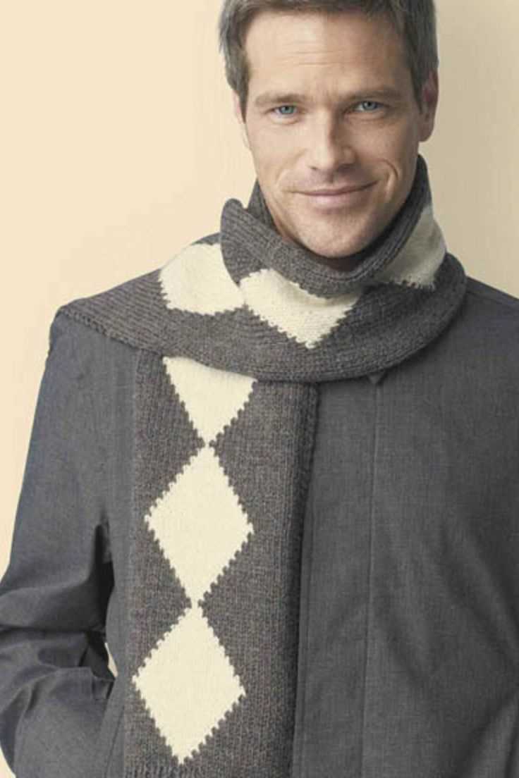 Mens scarf free knitting pattern