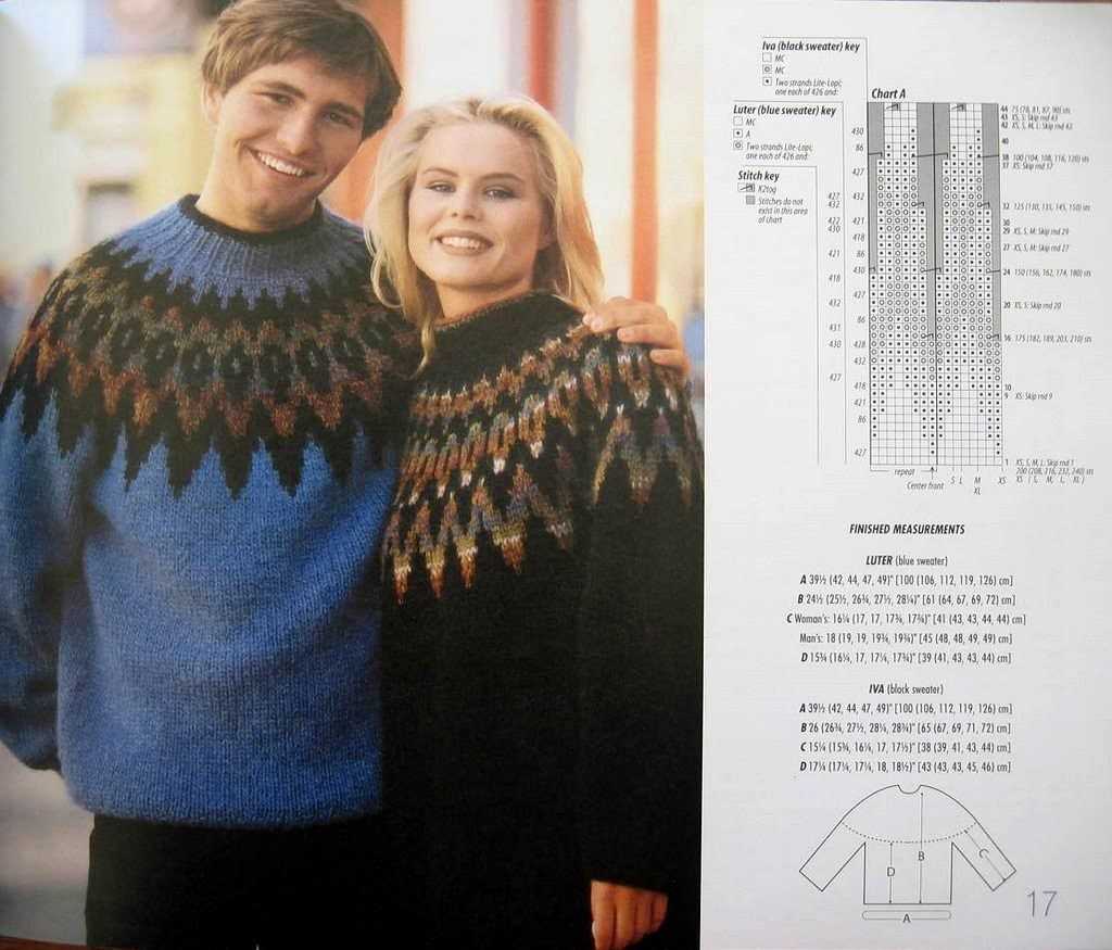 Nordic sweater knitting pattern