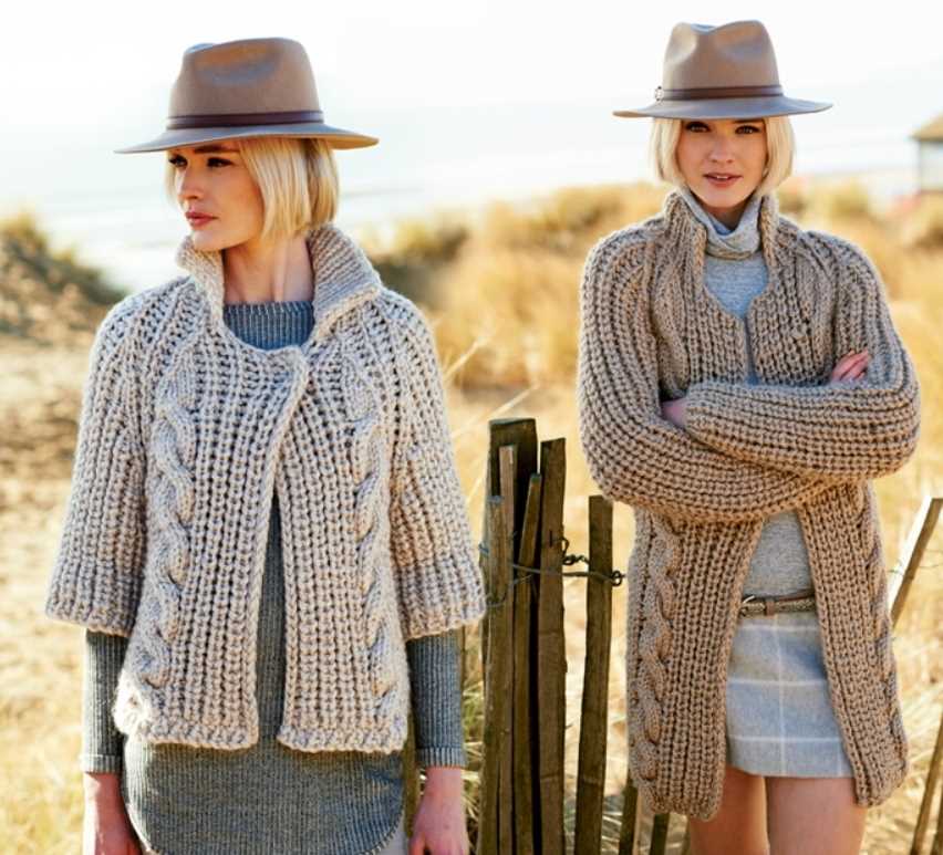 Chunky oversized cardigan knitting pattern
