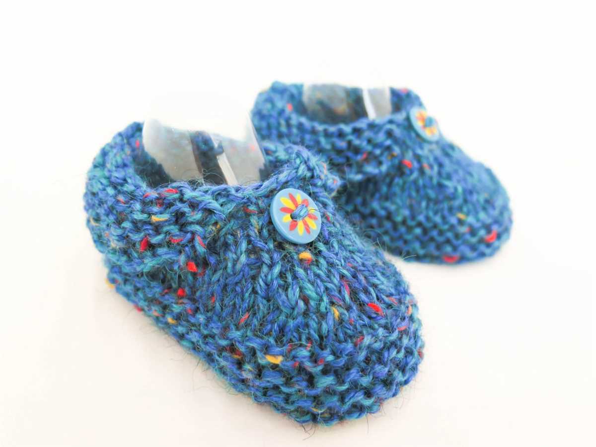 Bulky knit slippers pattern