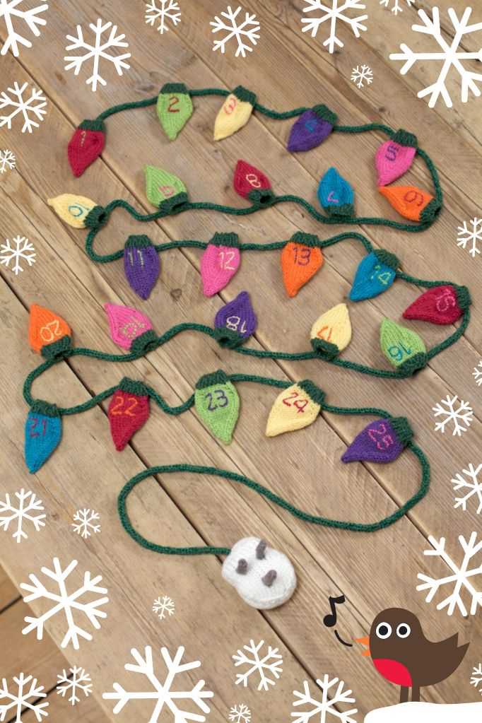 Knitted fairy lights pattern free