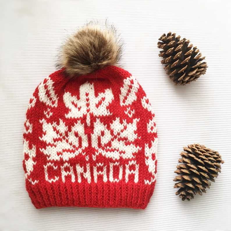 Winter hat knitting pattern