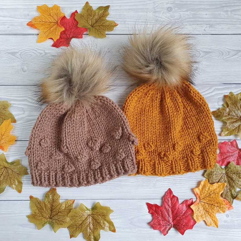 Pattern for knitted bobble hat