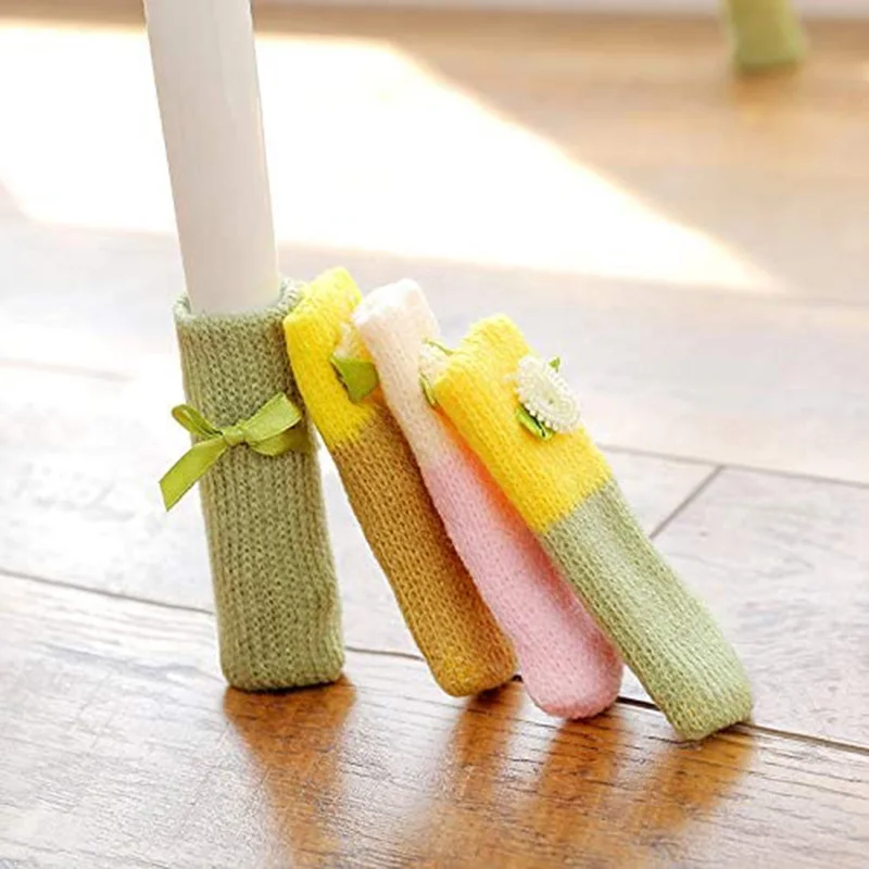 Knitted chair leg socks pattern