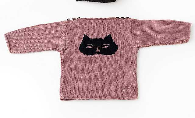 Knitted cat jumper pattern free