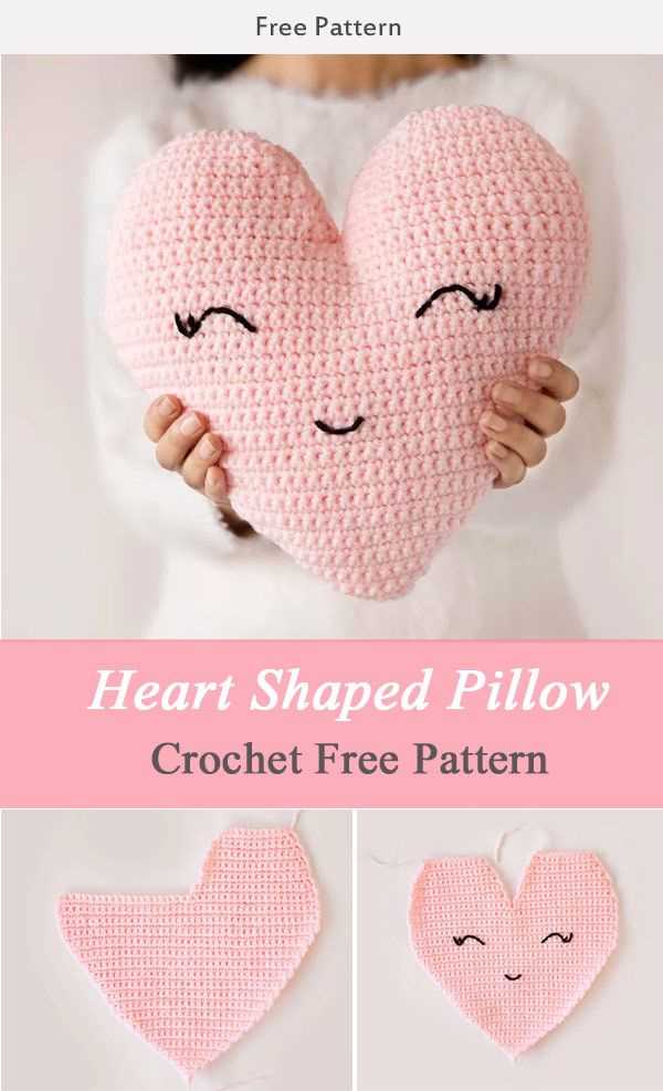 Heart shape knitting pattern