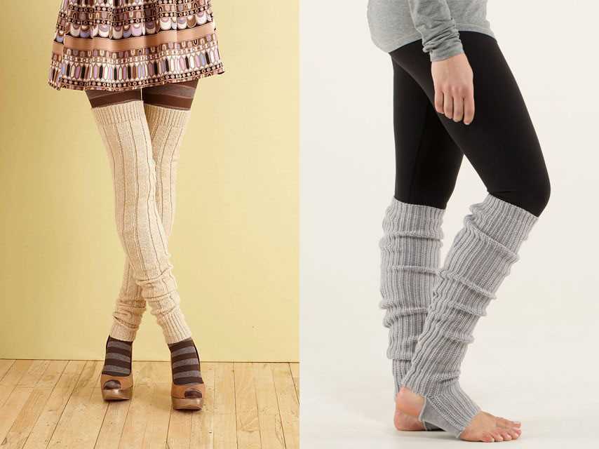 Ribbed leg warmers knitting pattern