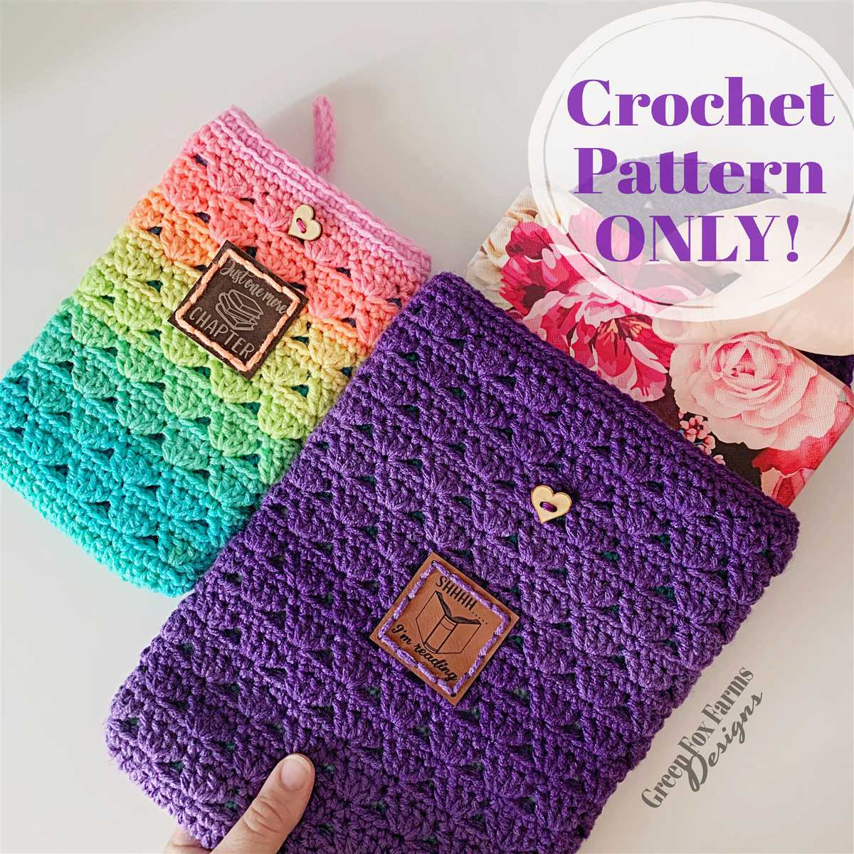 Knit book sleeve pattern