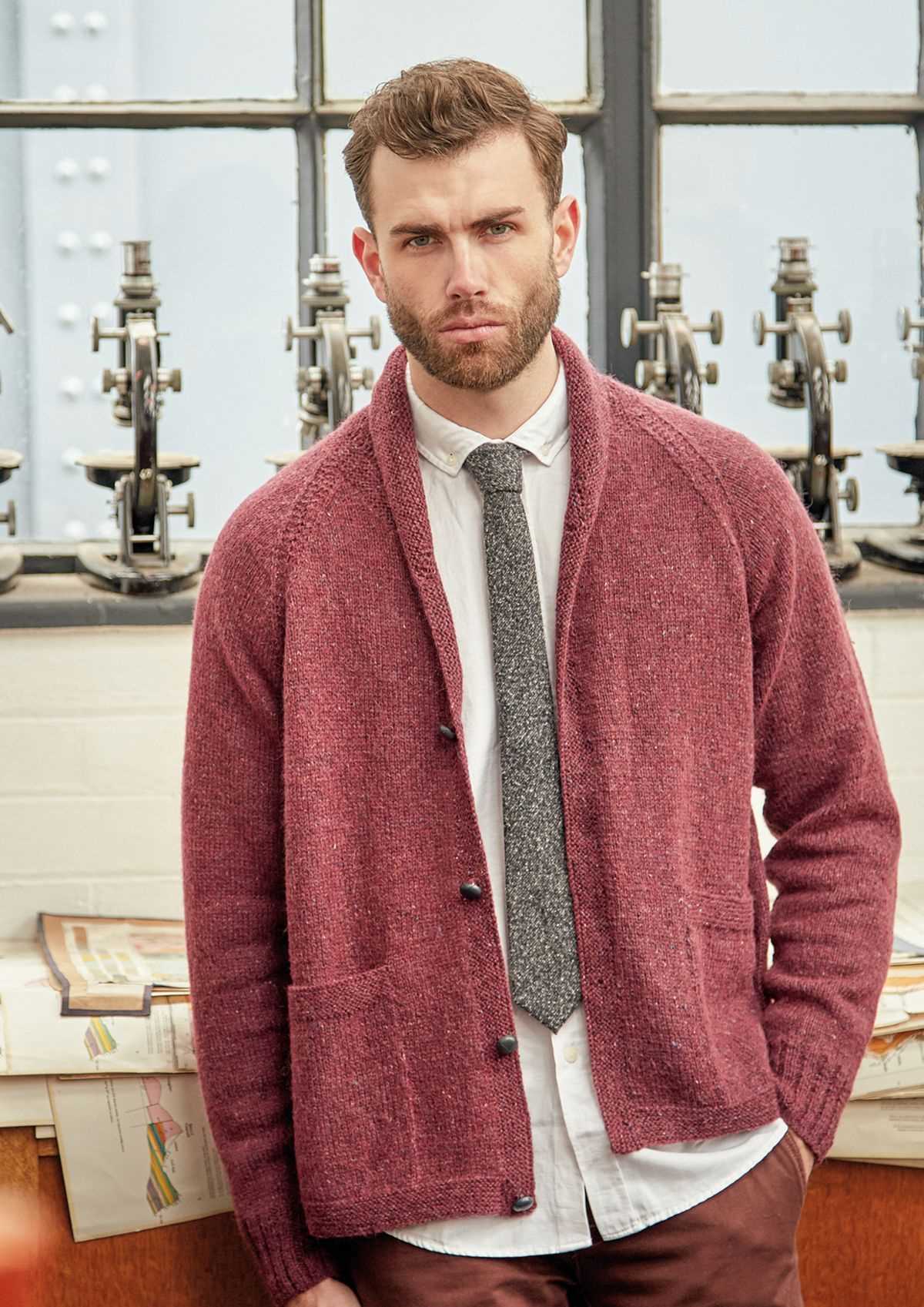 Free knitting patterns for men's cardigans