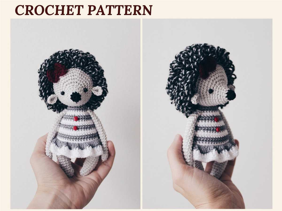 Mini hedgehog knitting pattern