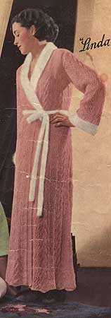 Knitted dressing gown pattern