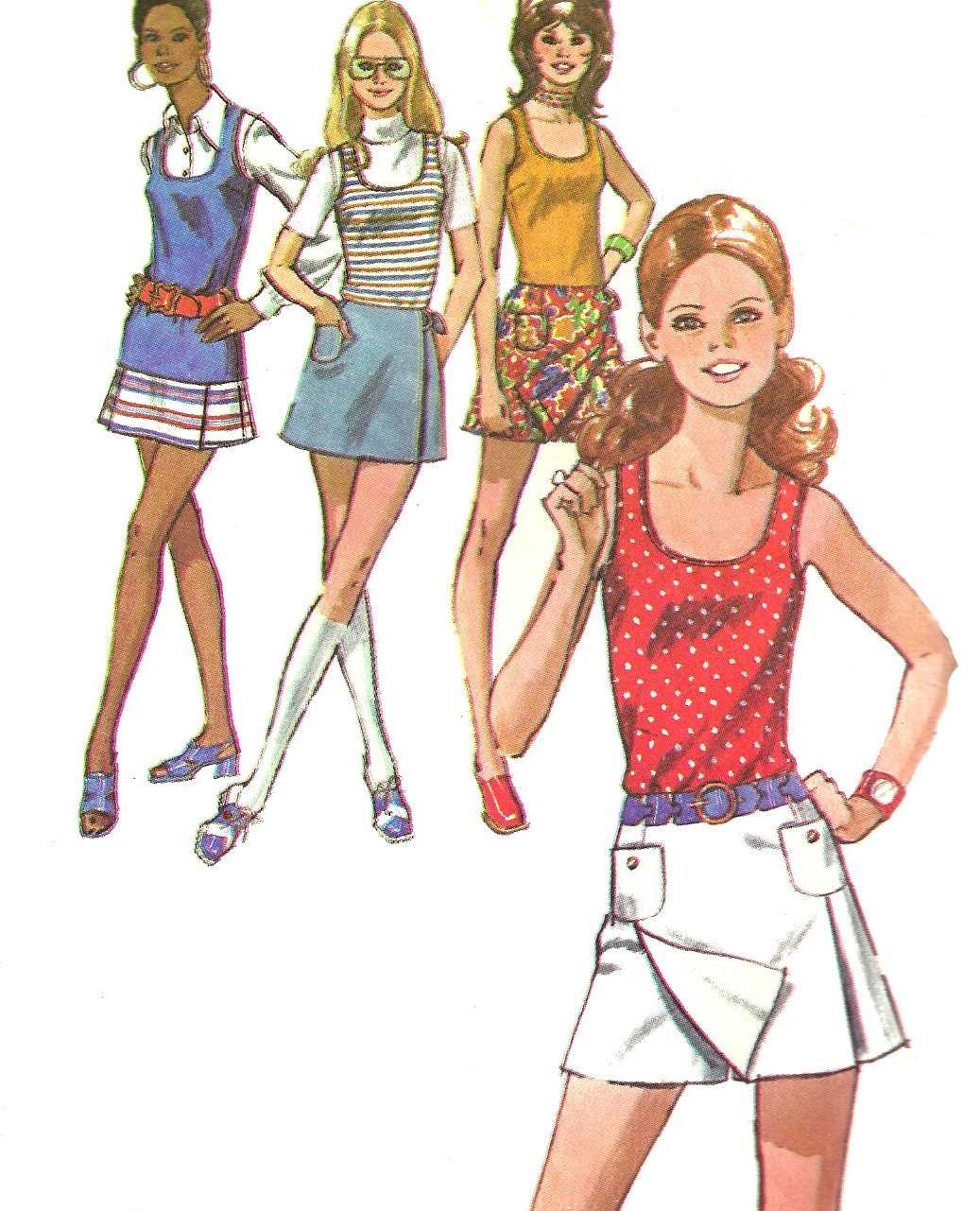 Vintage knit skirt pattern