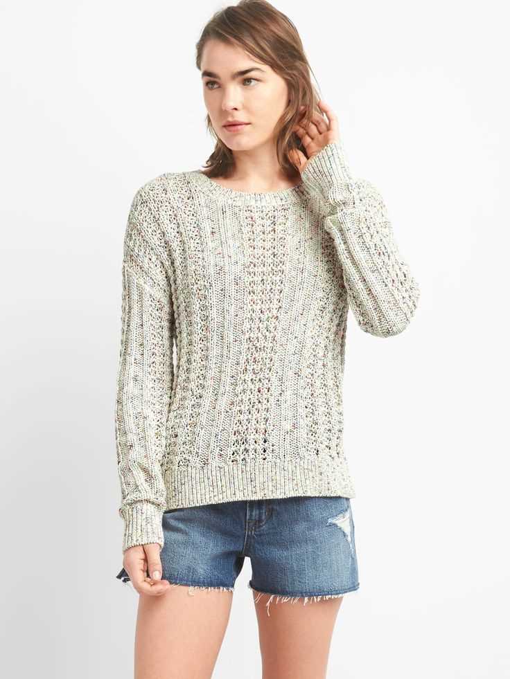 Drop shoulder sweater knitting pattern