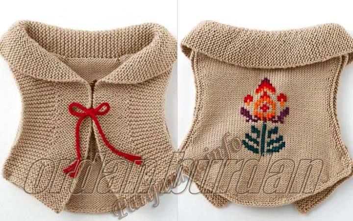 Hooded vest knitting pattern