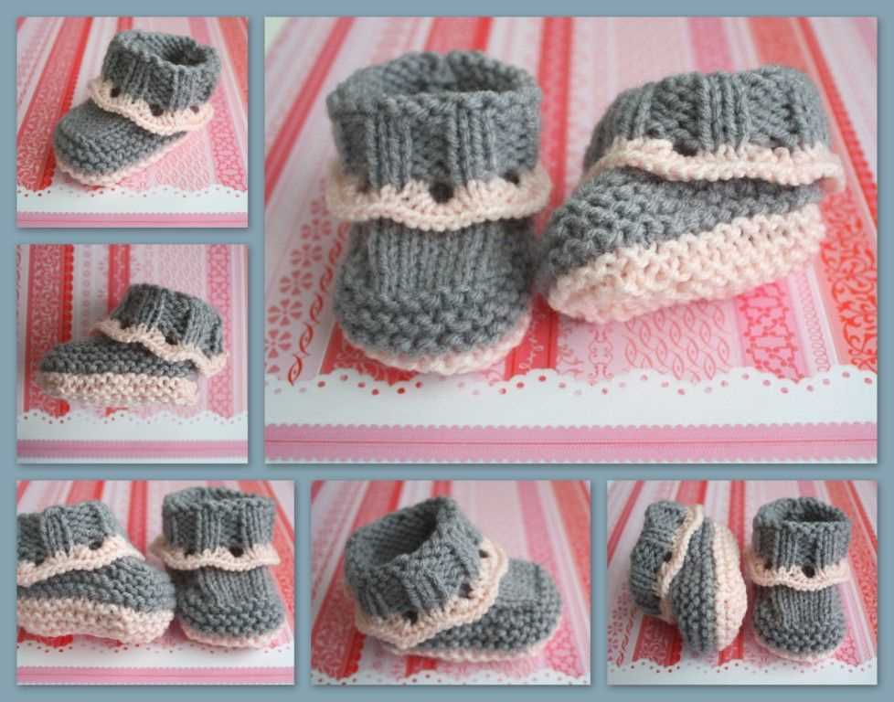 Fox booties knitting pattern