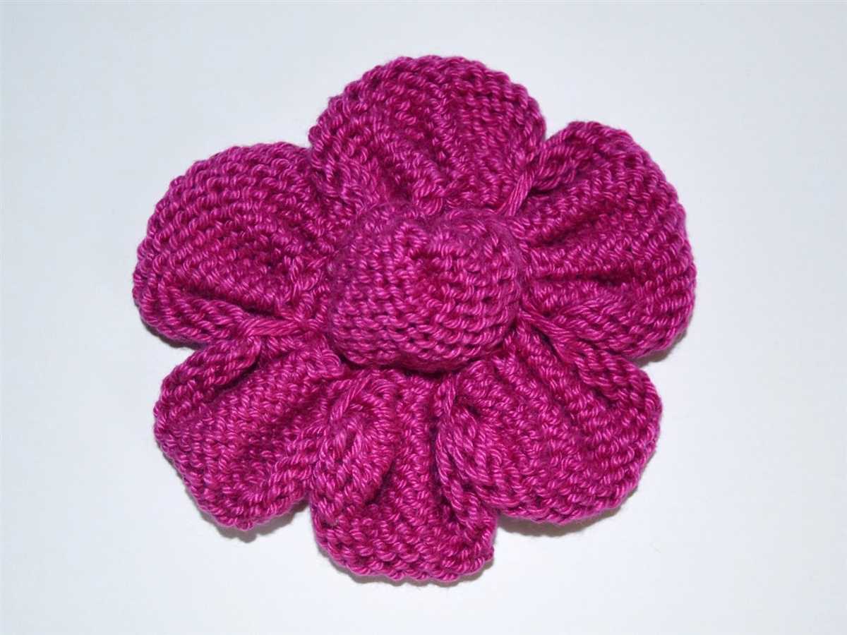 Knitted flower patterns