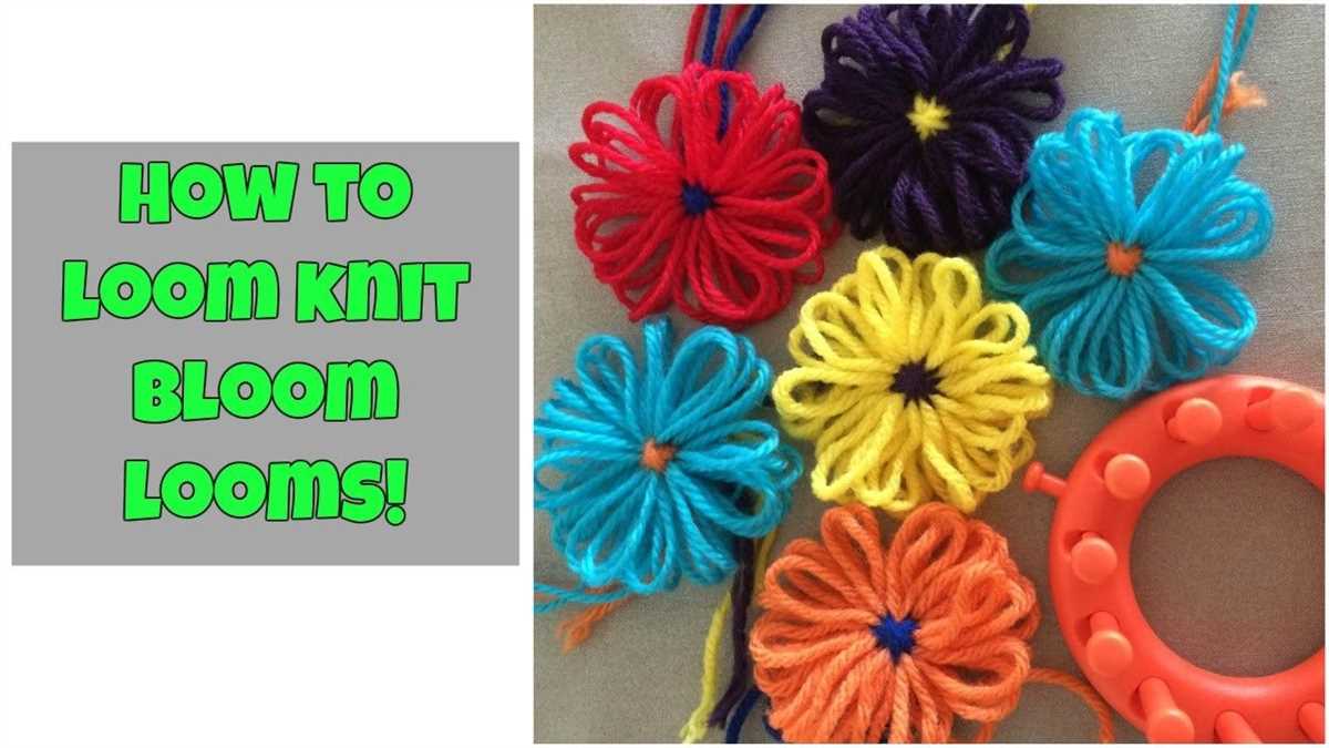 Create Beautiful Flowers Using a Loom Knitting Pattern Loom knit flower pattern