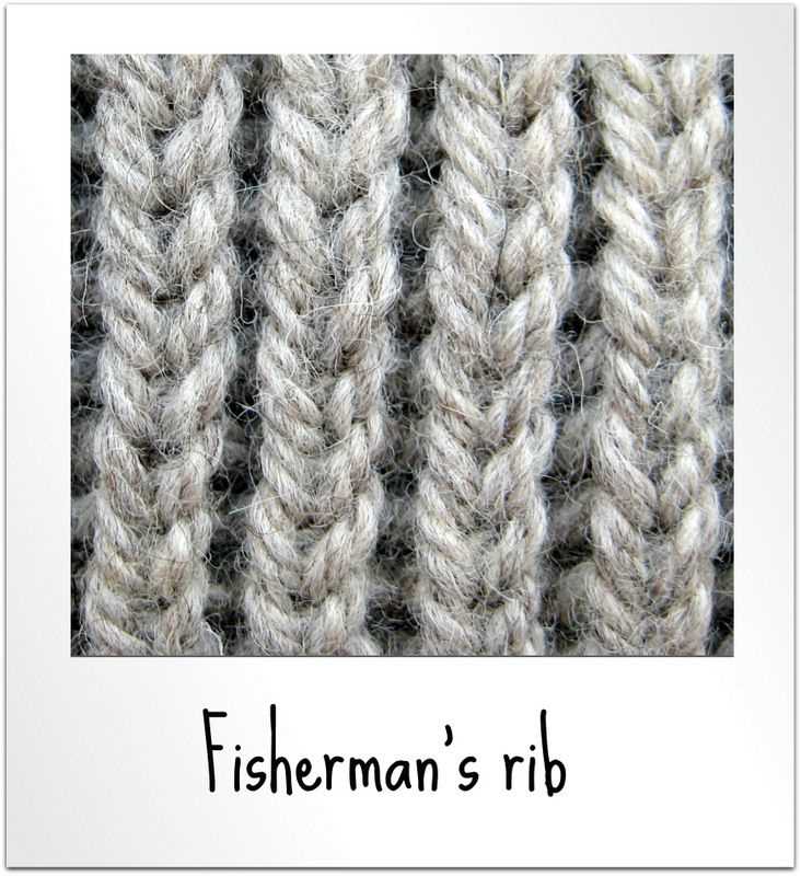 Broken rib knitting pattern